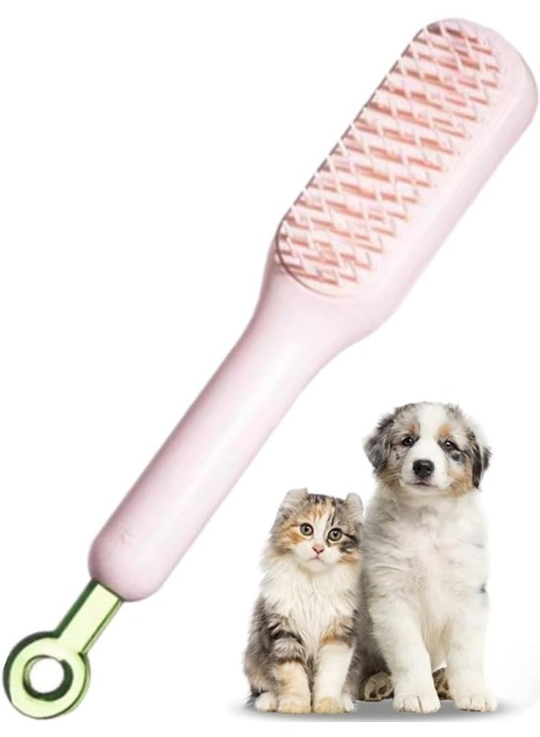 Advanced Self-Cleaning Pet Grooming Slicker Brush for Dogs, Cats and All Household Pets – Professional-Grade Deshedding and Detangling Tool for Removing Loose Hair, Shedding Undercoat, Mats, Tangles, Dander, Knots and Dead Fur Effortlessly – Anti-Static Stainless Soft Bristles with Rounded Skin-Safe Tips for Sensitive Skin, Designed to Smooth the Coat, Reduce Breakage, Enhance Natural Shine and Prevent Matting – One-Button Hair Removal Plate for Instant Clean-Up and Maximum Hygiene – Ergonomic Non-Slip Comfort-Grip Handle for Superior Control During Long Grooming Sessions – Suitable for All Fur Types Including Long, Short, Heavy, Curly, Thick, Fine, Double and Dense Coats – Reduces Shedding Dramatically, Keeps Home Cleaner, Improves Skin Circulation and Supports Healthier, Shinier Fur – Perfect for Daily Home Grooming or Professional Pet Grooming Salons – Ideal for Puppies, Adult Dogs, Large Breeds, Small Breeds, Kittens, Senior Cats and All Furry Pets - Image 1