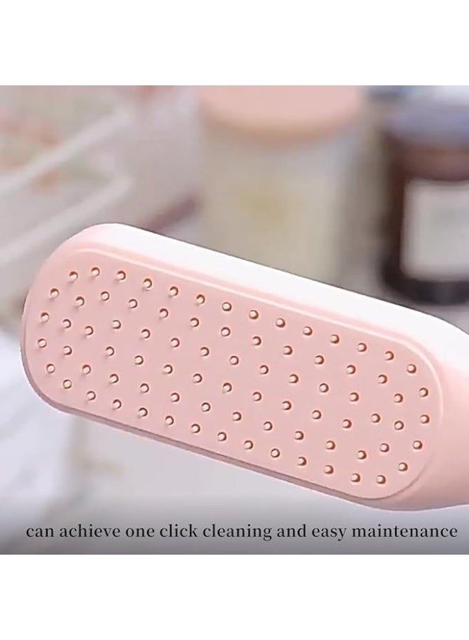 Advanced Self-Cleaning Pet Grooming Slicker Brush for Dogs, Cats and All Household Pets – Professional-Grade Deshedding and Detangling Tool for Removing Loose Hair, Shedding Undercoat, Mats, Tangles, Dander, Knots and Dead Fur Effortlessly – Anti-Static Stainless Soft Bristles with Rounded Skin-Safe Tips for Sensitive Skin, Designed to Smooth the Coat, Reduce Breakage, Enhance Natural Shine and Prevent Matting – One-Button Hair Removal Plate for Instant Clean-Up and Maximum Hygiene – Ergonomic Non-Slip Comfort-Grip Handle for Superior Control During Long Grooming Sessions – Suitable for All Fur Types Including Long, Short, Heavy, Curly, Thick, Fine, Double and Dense Coats – Reduces Shedding Dramatically, Keeps Home Cleaner, Improves Skin Circulation and Supports Healthier, Shinier Fur – Perfect for Daily Home Grooming or Professional Pet Grooming Salons – Ideal for Puppies, Adult Dogs, Large Breeds, Small Breeds, Kittens, Senior Cats and All Furry Pets - Image 4