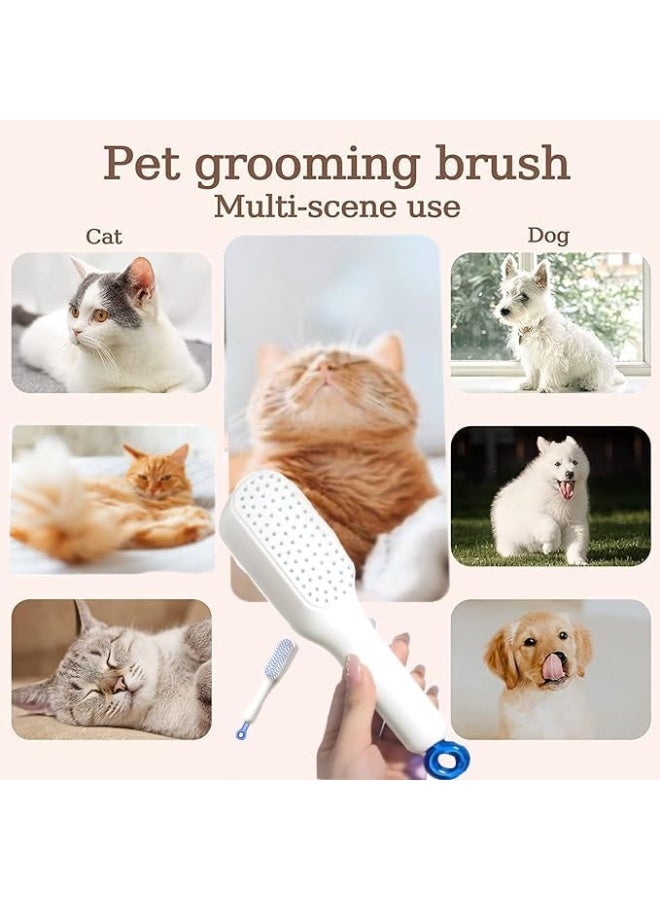 Advanced Self-Cleaning Pet Grooming Slicker Brush for Dogs, Cats and All Household Pets – Professional-Grade Deshedding and Detangling Tool for Removing Loose Hair, Shedding Undercoat, Mats, Tangles, Dander, Knots and Dead Fur Effortlessly – Anti-Static Stainless Soft Bristles with Rounded Skin-Safe Tips for Sensitive Skin, Designed to Smooth the Coat, Reduce Breakage, Enhance Natural Shine and Prevent Matting – One-Button Hair Removal Plate for Instant Clean-Up and Maximum Hygiene – Ergonomic Non-Slip Comfort-Grip Handle for Superior Control During Long Grooming Sessions – Suitable for All Fur Types Including Long, Short, Heavy, Curly, Thick, Fine, Double and Dense Coats – Reduces Shedding Dramatically, Keeps Home Cleaner, Improves Skin Circulation and Supports Healthier, Shinier Fur – Perfect for Daily Home Grooming or Professional Pet Grooming Salons – Ideal for Puppies, Adult Dogs, Large Breeds, Small Breeds, Kittens, Senior Cats and All Furry Pets - Image 2