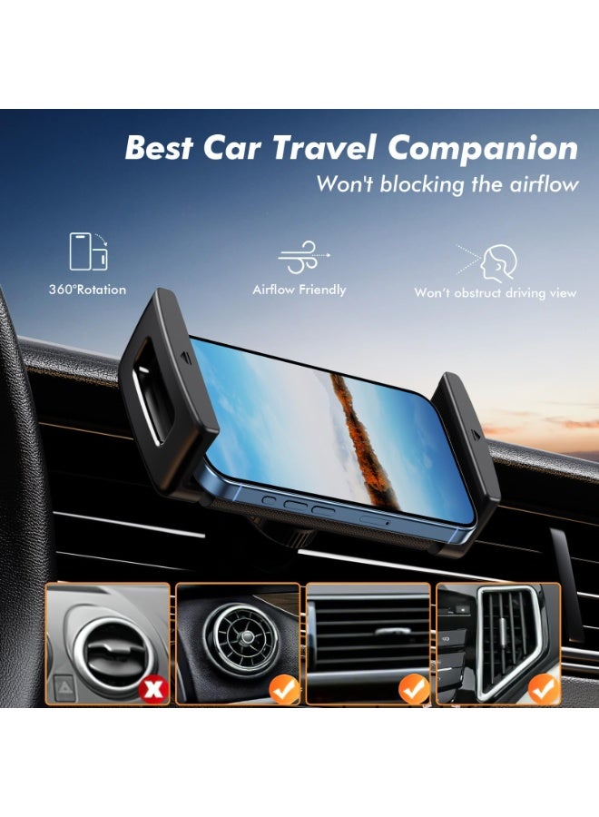 Car Phone Mount for Z Fold, [360° Rotatable & Thick Cases Friendly] Vent Phone Tablet Mount for Car Compatible with Samsung Galaxy Z Fold 5 4 3/iPad Mini Pro Air and More 4"-12.9" Device - Image 3