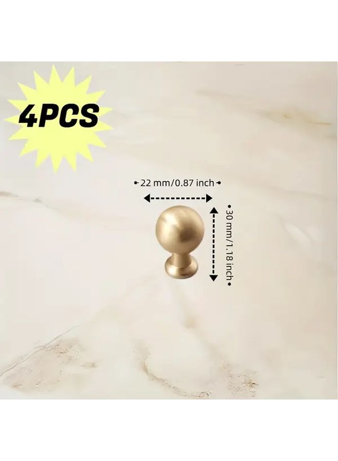 4 Pcs Minimalist 25mm Single Hole Knob for Cabinet Wardrobe Furniture Hardware - Image 3