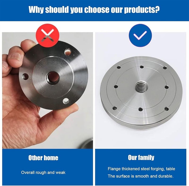Wood Lathe Chuck Flange 150mm M18x2 5 Threaded Steel For Wood Turning Tools - Image 4