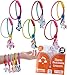 UpBrands Unicorn Zipper Bracelets Bulk Set Kit for Unicorn Birthday Party Goodie Bags Stuffers Perfect Friendship Fidget Toys Valentine Gifts For Kids - Image 3