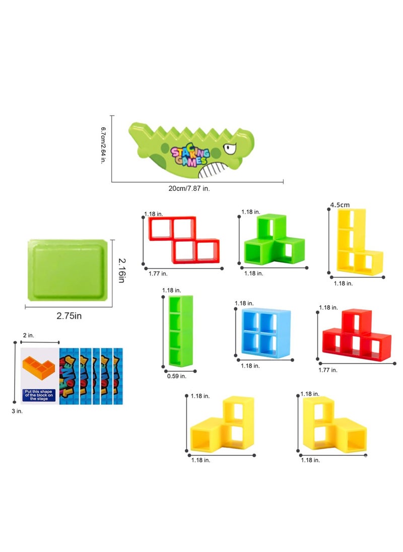 SYOSI Tower Balance Game, Stacking Blocks Board for Kids, Team Building Game for Party, Funny Family Games  - Image 5