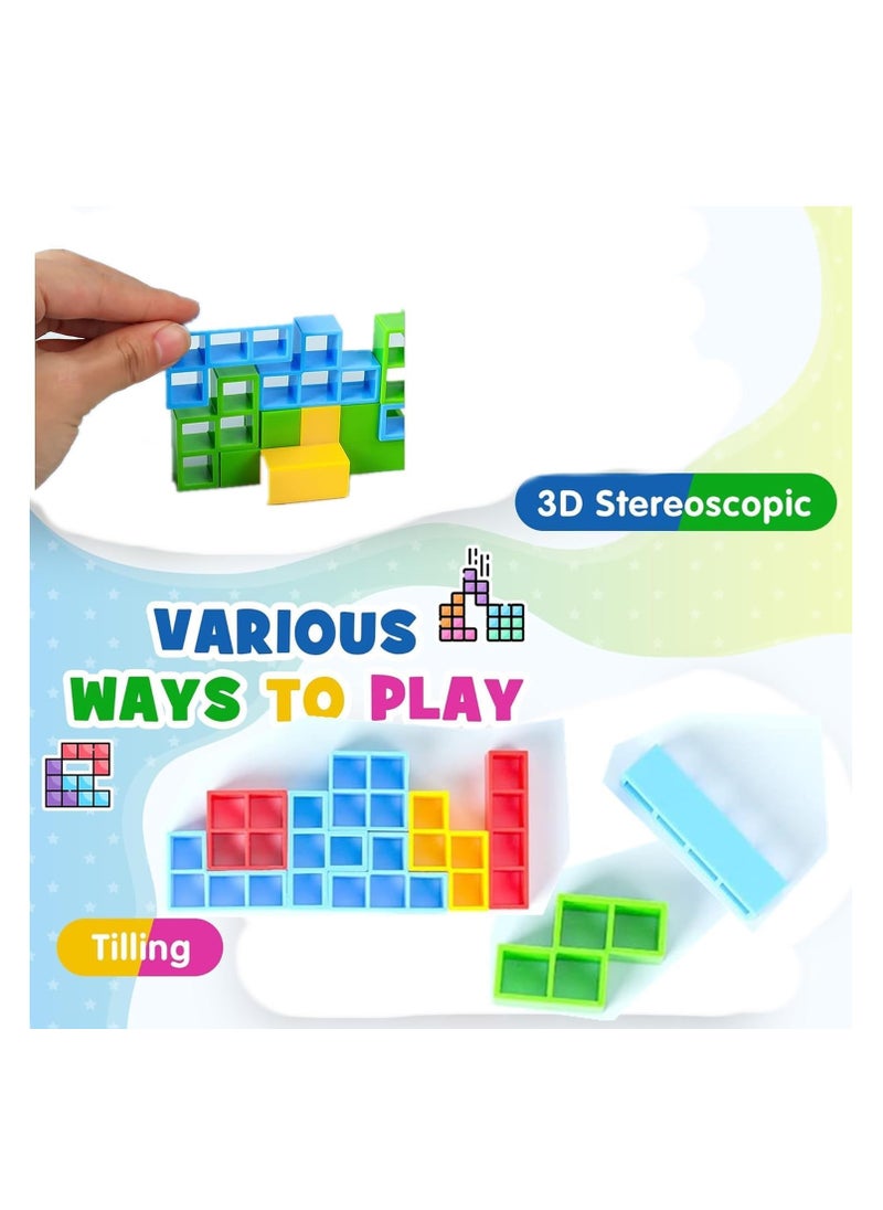 SYOSI Tower Balance Game, Stacking Blocks Board for Kids, Team Building Game for Party, Funny Family Games  - Image 4