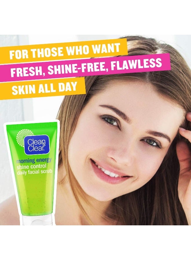 Clean & Clear Daily Face Scrub, Morning Energy, Shine Control, 150Ml - Image 2