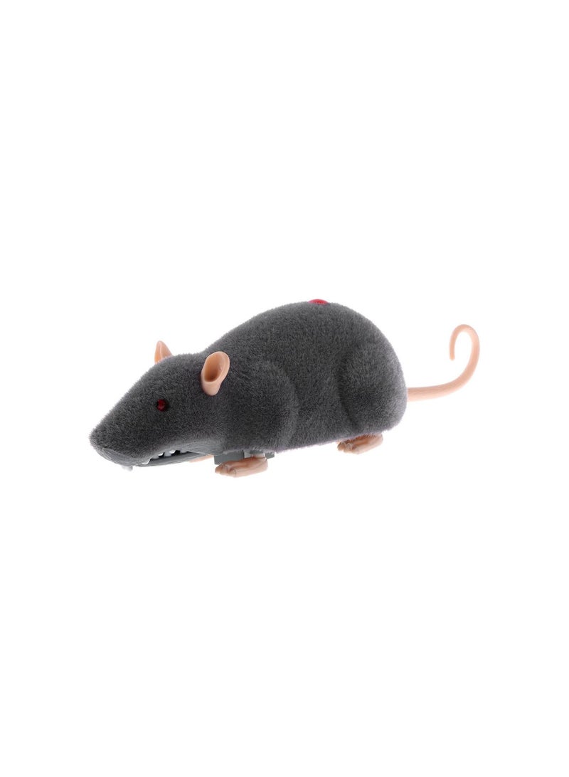 GGOOT Electronic Remote Control Rat Plush Mouse Toy for Cat Dog, Novelty Gifts for Kids Children, Grey - Image 1
