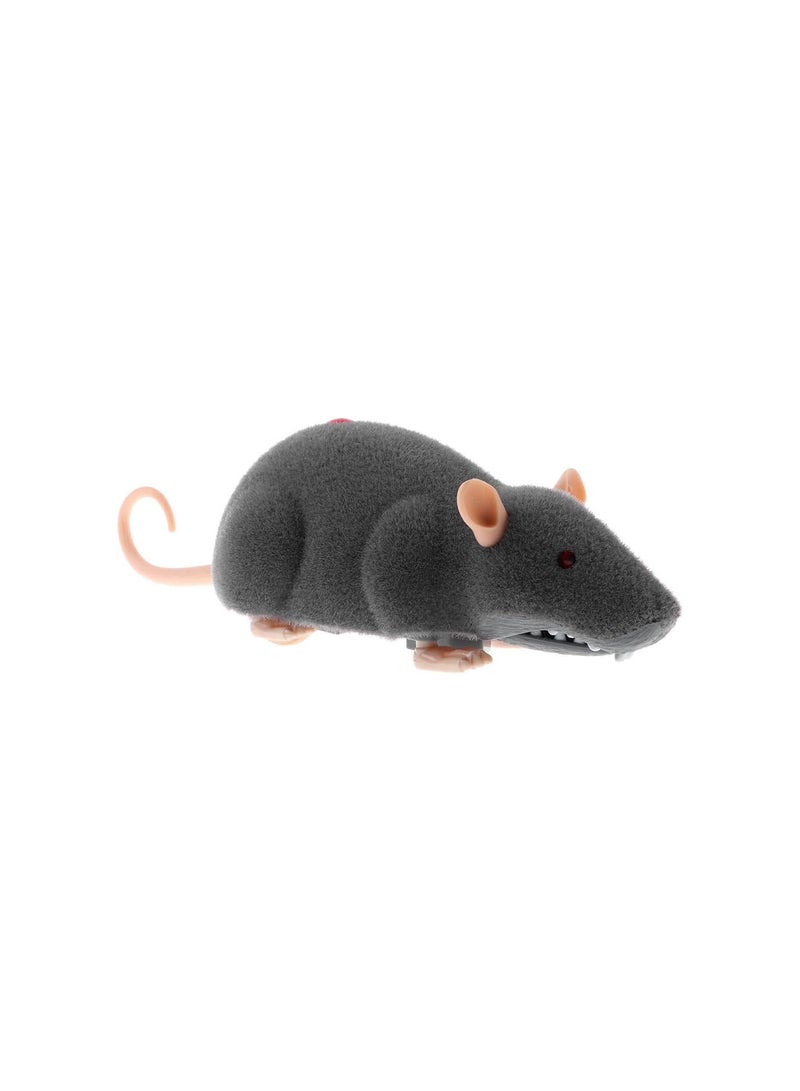 GGOOT Electronic Remote Control Rat Plush Mouse Toy for Cat Dog, Novelty Gifts for Kids Children, Grey - Image 2
