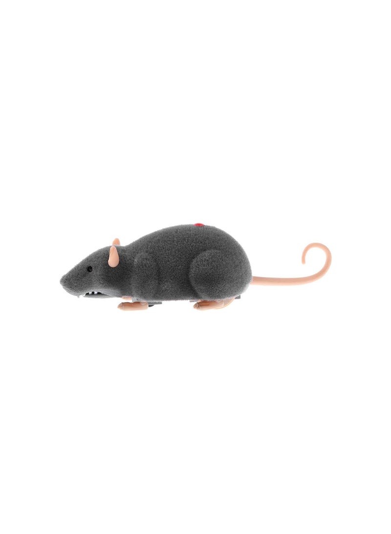 GGOOT Electronic Remote Control Rat Plush Mouse Toy for Cat Dog, Novelty Gifts for Kids Children, Grey - Image 3