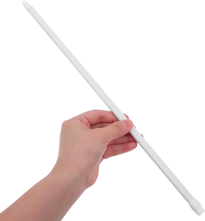 Extendable Shower Curtain Rod and No-drill Telescoping Curtain Rail 40-70cm 4 White Adhesive Hooks, Pressure Tension Rod for Bathroom and Kitchen Divider - Image 3