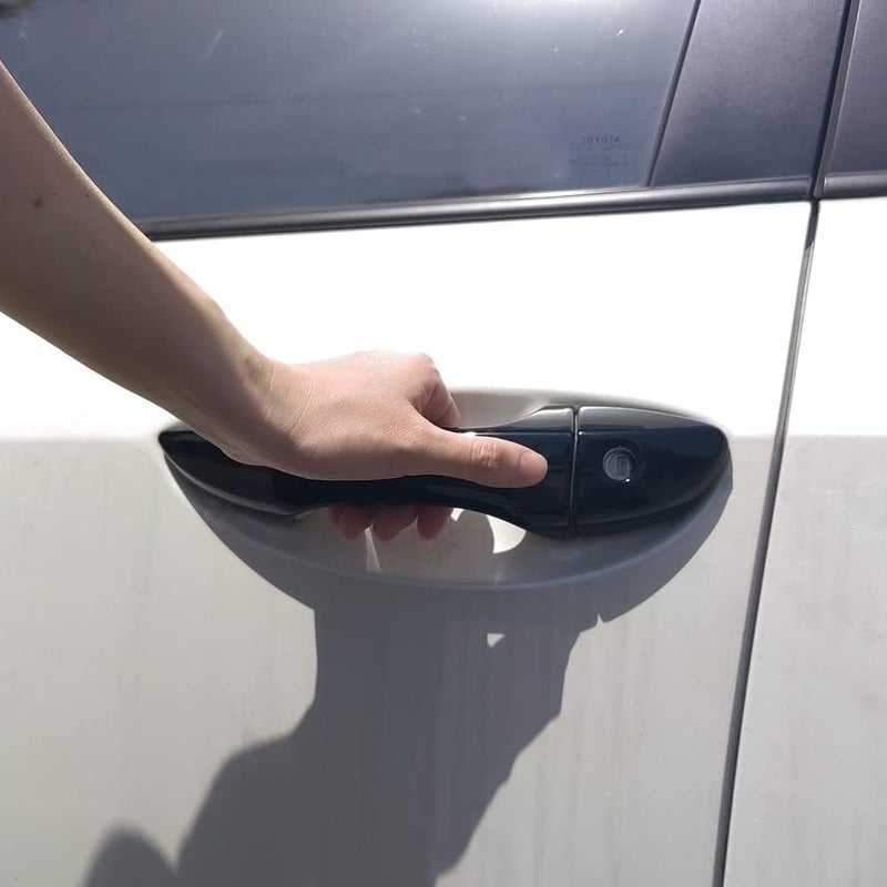AOKIO Glossy Black Exterior Door Handle Cover Trim for Toyota Corolla Accessories 2014 2015 2016 2017 2018 Without Smart Keyhole Natural material - Image 3