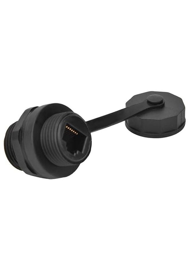 IP67 مقاوم للماء RJ45 موصل أنثى CAT5 CAT6 مقبس كابل الشبكة النواة 1 القشرة - Image 1