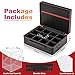 Proijeut Card Deck Box with Portable Case 12 Pack Clear Commander Deck Box with 12 Dividers Holds 1200 Double Sleeved Cards Fit for MTG YuGiOh TCG - Image 4