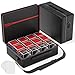 Proijeut Card Deck Box with Portable Case 12 Pack Clear Commander Deck Box with 12 Dividers Holds 1200 Double Sleeved Cards Fit for MTG YuGiOh TCG - Image 3
