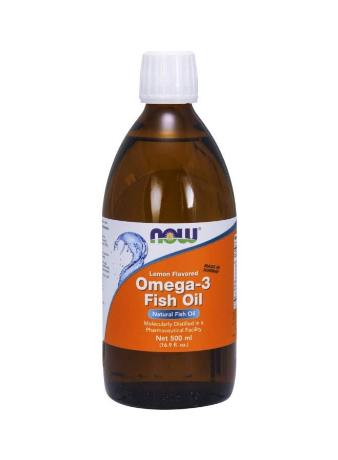 Now Foods Lemon Flavored Omega3 Fish Oil - Image 1