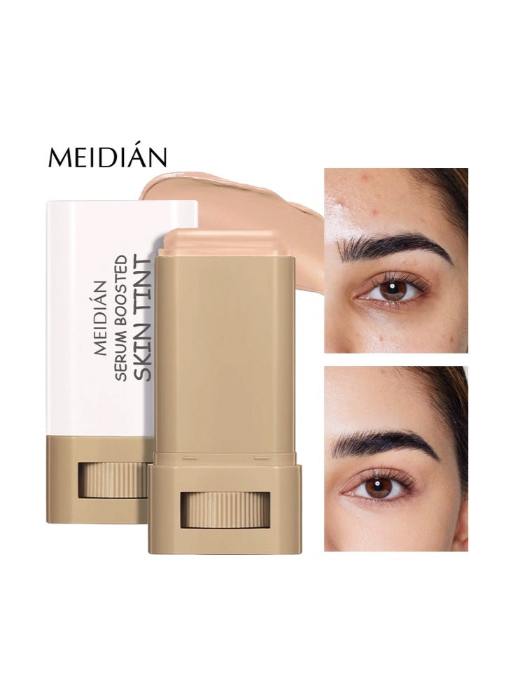 Meidián Serum Boosted Skin Tint - Beauty Balm Solid Tinted Moisturizing SerumFoundation Stick, Buildable Medium-to-Full Coverage Contour Stick for Face Makeup #05 - Image 1