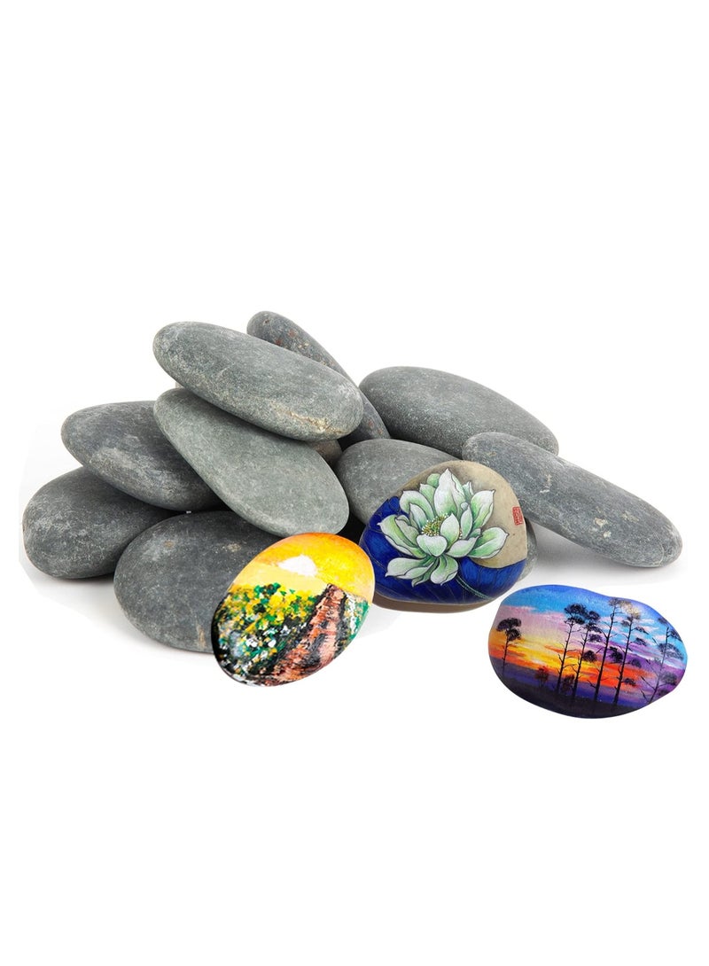 Premium 7-15cm Painting Rocks: Ideal for Creative Painting, DIY Projects, Garden Accents, Kids' Crafts, and One-of-a-Kind Rock Art - Image 1
