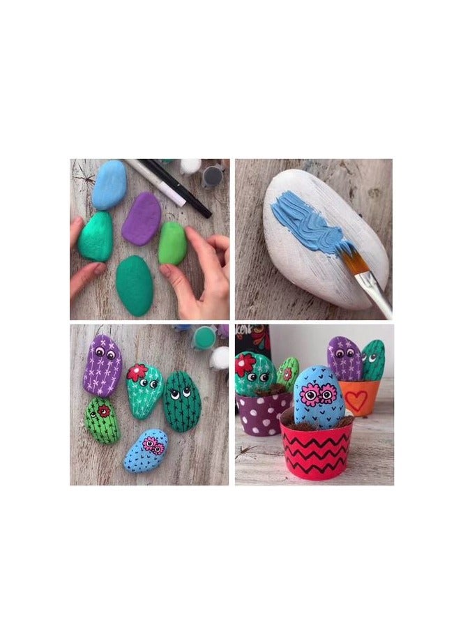 Premium 7-15cm Painting Rocks: Ideal for Creative Painting, DIY Projects, Garden Accents, Kids' Crafts, and One-of-a-Kind Rock Art - Image 2