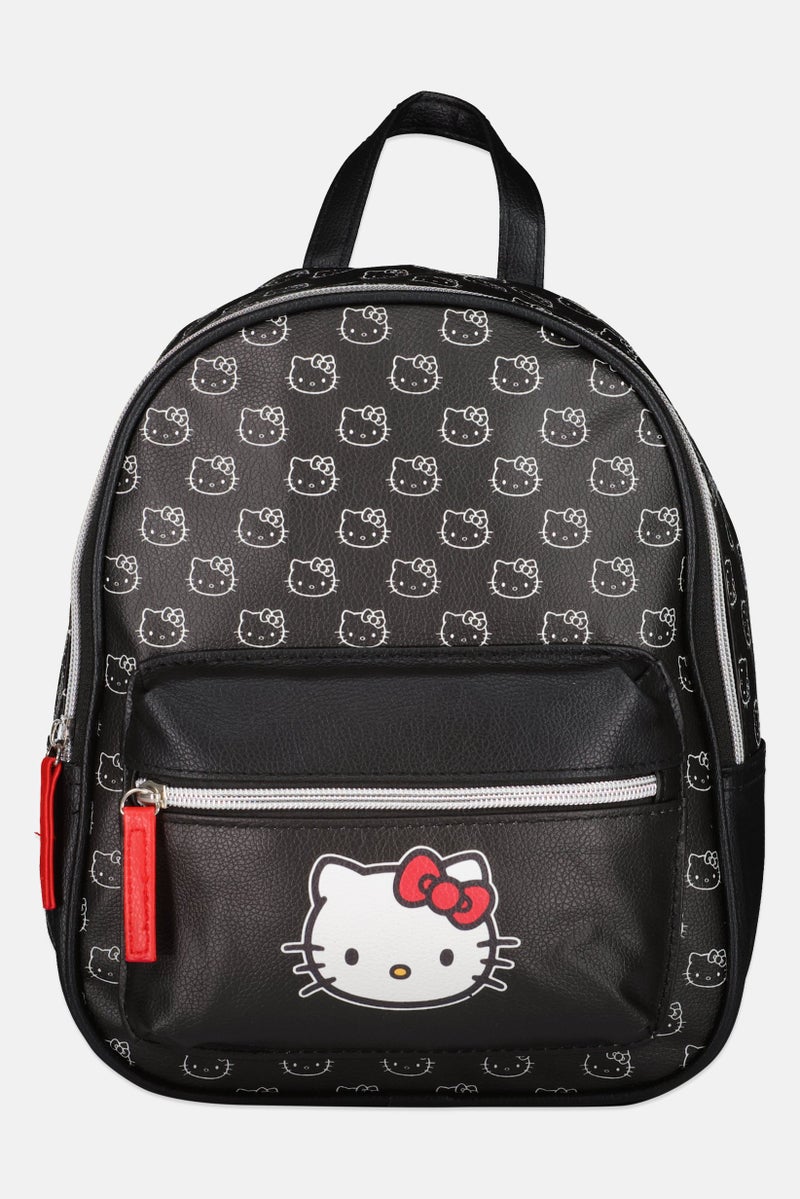 Hello Kitty Women Graphic Print Mini Backpack, Black - Image 1