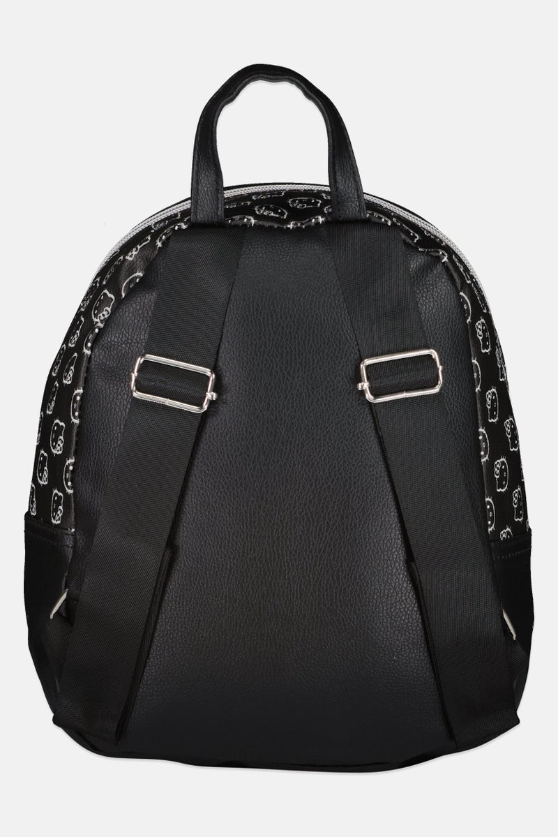 Hello Kitty Women Graphic Print Mini Backpack, Black - Image 2