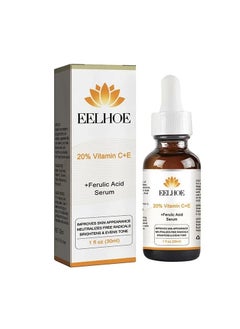 Vitamin C Plus E Serum, Vitamin C Hyaluronic Acid Serum With Ce Ferulic Acid, Lightweight Extremely Effective Potent Anti Aging Whitening Facial Serum For Acnes, Removing Dark Spots, Brightening Skin