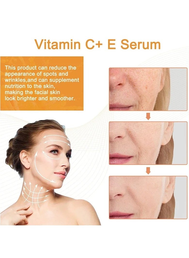 EELHOE - Vitamin C Plus E Serum, Vitamin C Hyaluronic Acid Serum With Ce Ferulic Acid, Lightweight Extremely Effective Potent Anti Aging Whitening Facial Serum For Acnes, Removing Dark Spots, Brightening Skin - Image 1