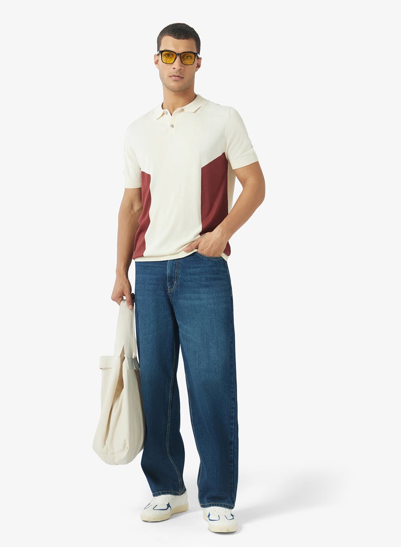 Ben Sherman Color Block Knitted Polo - Image 4