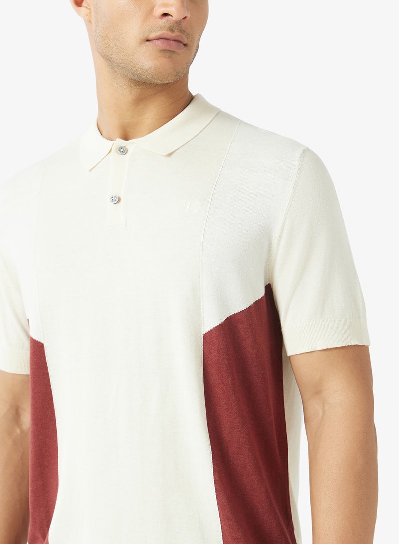 Ben Sherman Color Block Knitted Polo - Image 3