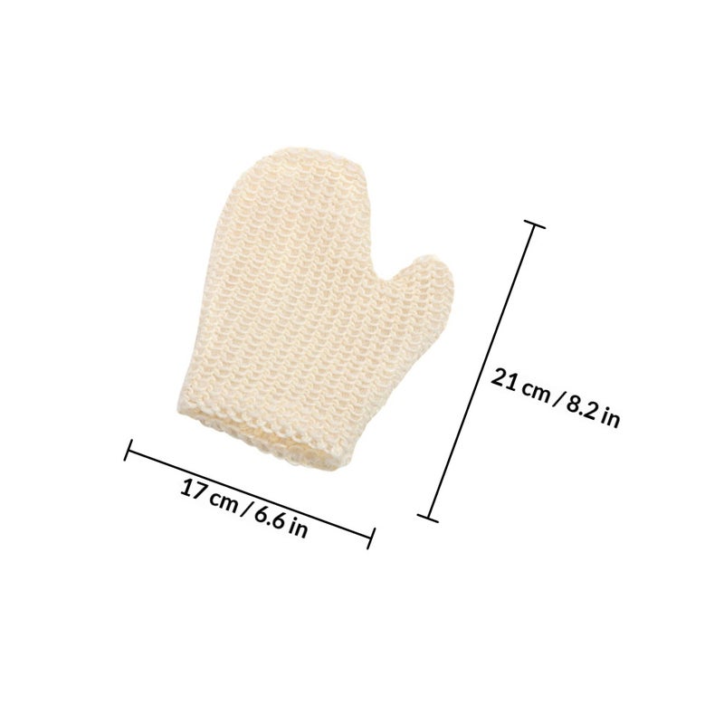 2Pcs Practical Exfoliating Bath Gloves Simple Rubbing Bath Gloves for Shower - Image 2