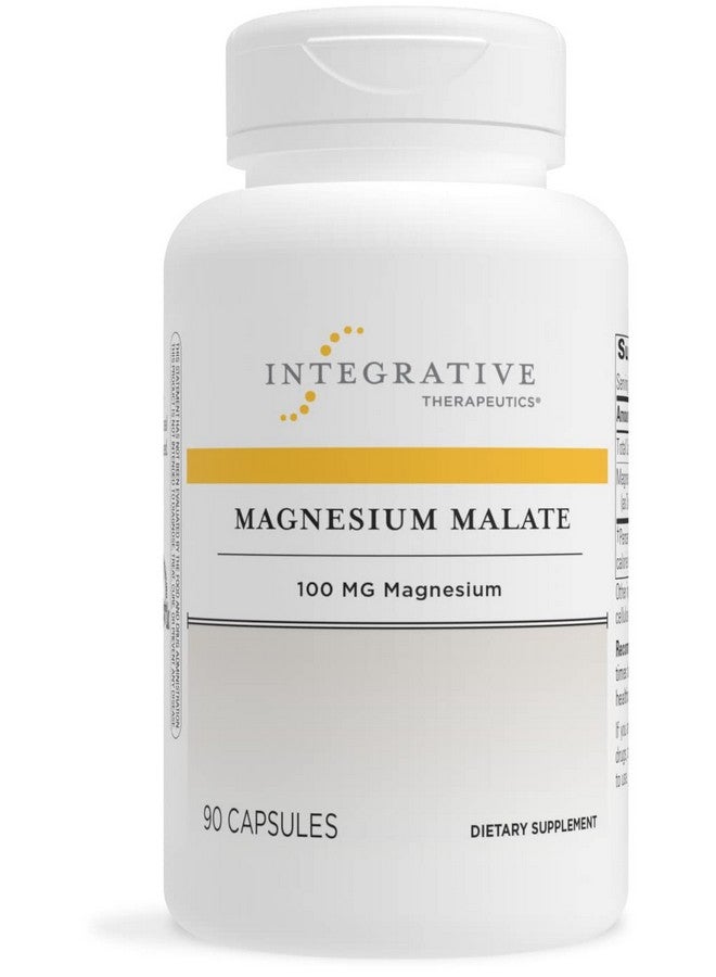 Integrative Therapeutics Magnesium Malate Dietary Supplement With 100 Mg Of Elemental Magnesium Supports Cellular Metabolism* Gluten Free Dairy Free Vegan 90 Capsules - Image 1