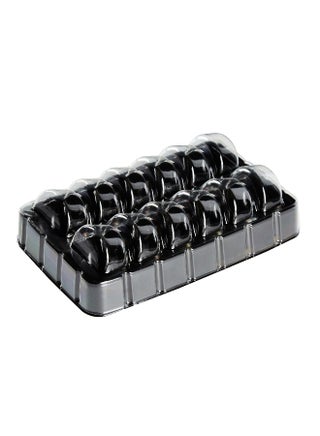 Black/12 macarons