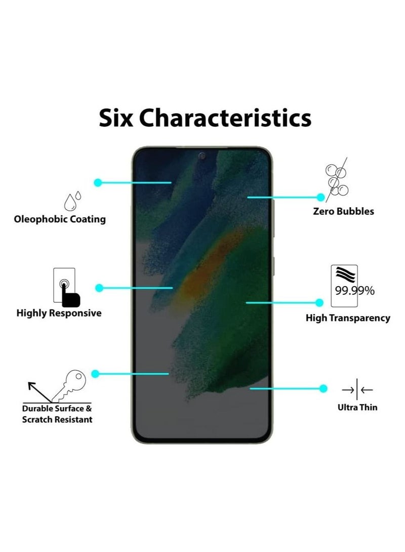 Nano Privacy Screen protector compatible with Samsung Galaxy S21 Ulter Screen Protector Tempered Glass [Anti-Glare][HD Full Coverage][Easy Installation][Scratch Resistant][9H Hardness] - Image 2
