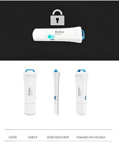 Netac 128GB USB Flash Drive, 3.0 USB Memory Stick Thumb Drive Jump Drive, Portable Write Protected USB Flash Drive, Durable ABS Housing Body U Drive, (128GB)  - Image 4