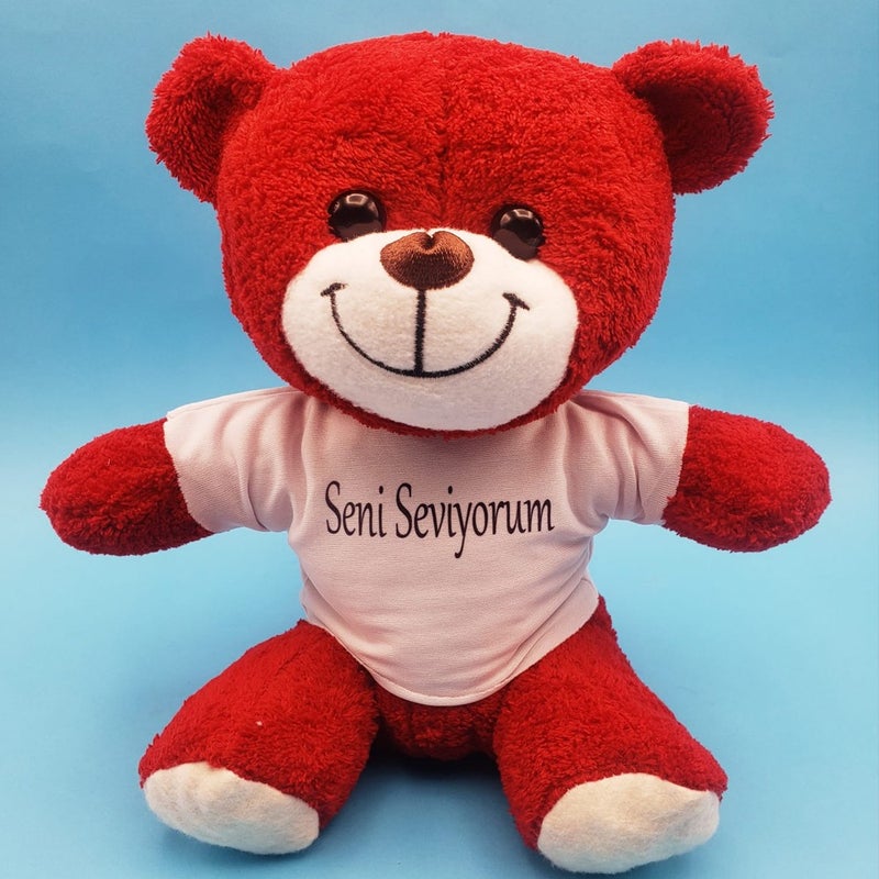 Ema Red Teddy I Love You T-Shirt 