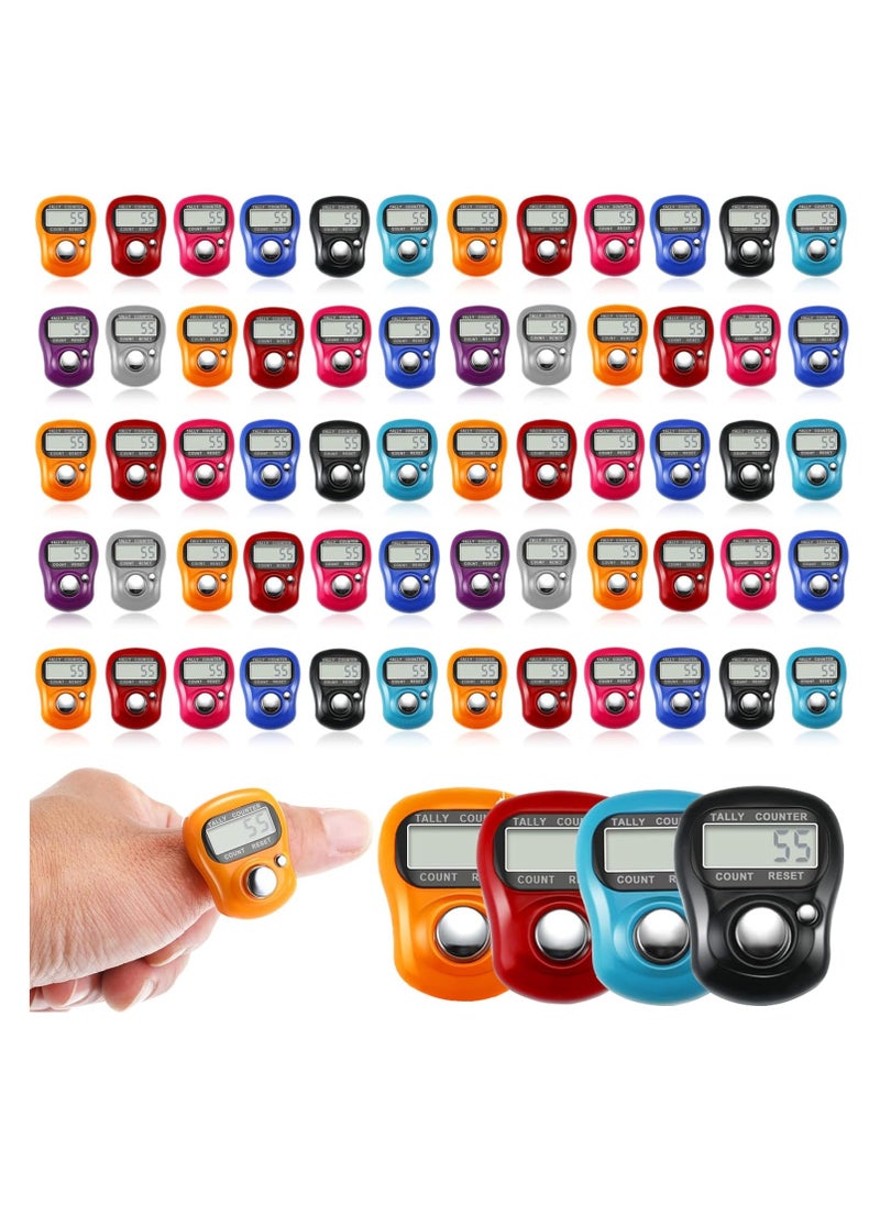 Generic - 48PCS Finger Tally Counter 5 Digit Display Counter Clicker Resettable Prayer Counter Handheld Number Click Counter - Image 1