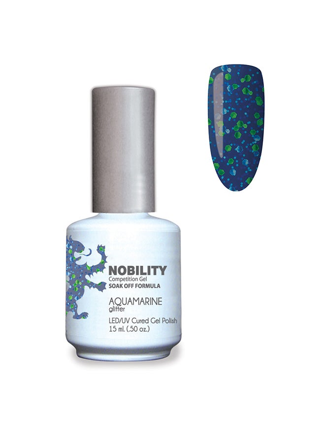 Lechat Gel Nail Polish 15 ml, Long Lasting, Chip Resistant, Requires Drying Under UV Led Lamp Aquamarine Nbgp111