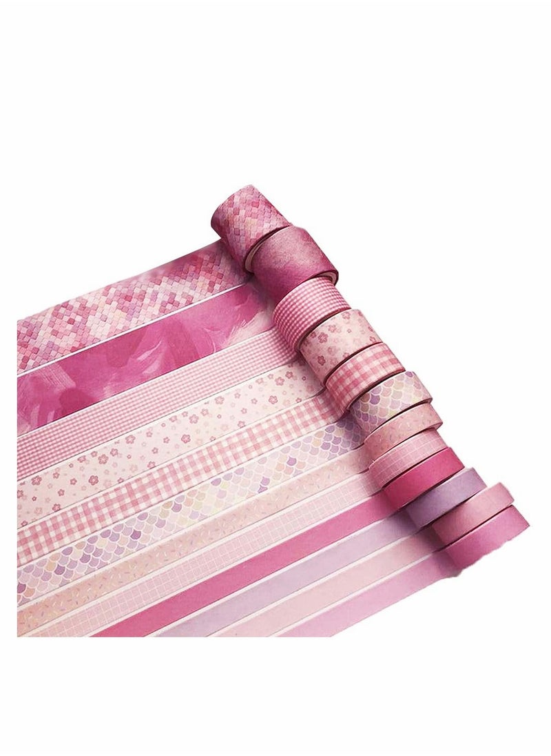 SYOSI Washi Tape Set Washi Masking Adhesive Decorative Holiday Craft Tapes Decorative Plaid Pattern Craft Tapes for Scrapbooking Bullet Journals Planners Gift Wrapping DIY 12 Rolls  - Image 1