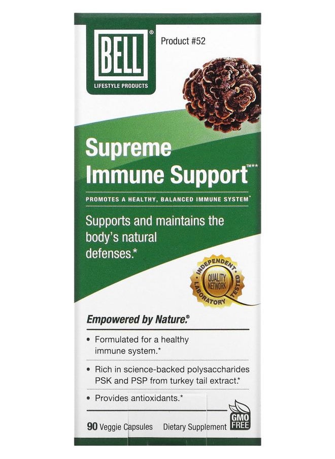 Bell Lifestyle Supreme Immune Support  90 Veggie Capsules 
