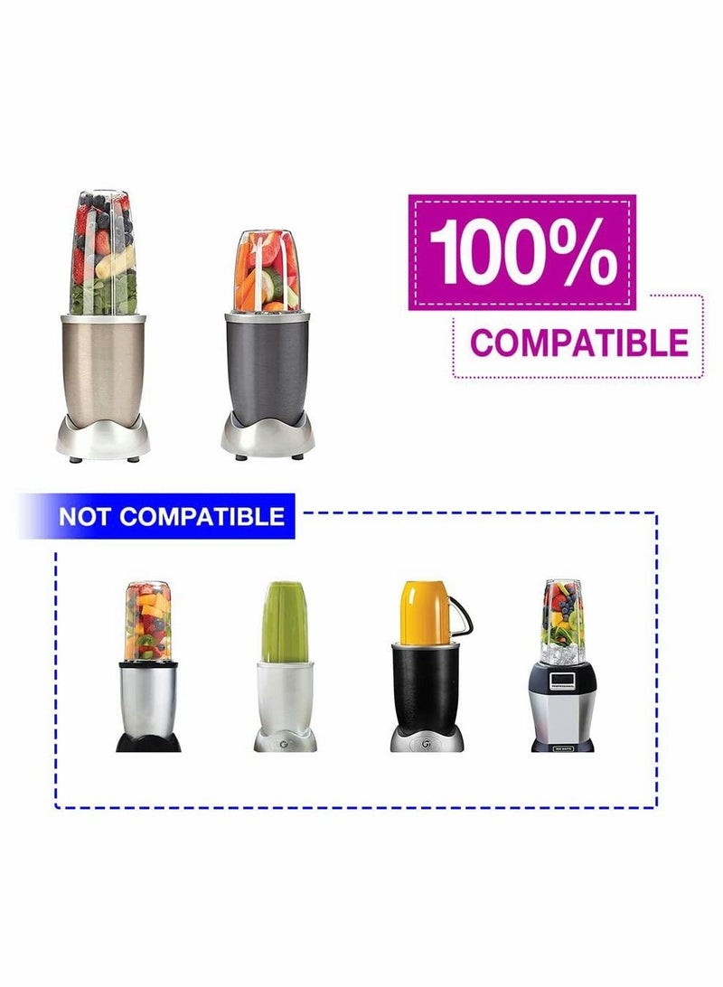 Juicer Cups for NutriBullet Replacement Parts 600w 900W 18OZ 24OZ 32OZ Clear Mugs Blender Juicer Mixer. Clear, Upgraded Material, Pack of 2 - Image 2