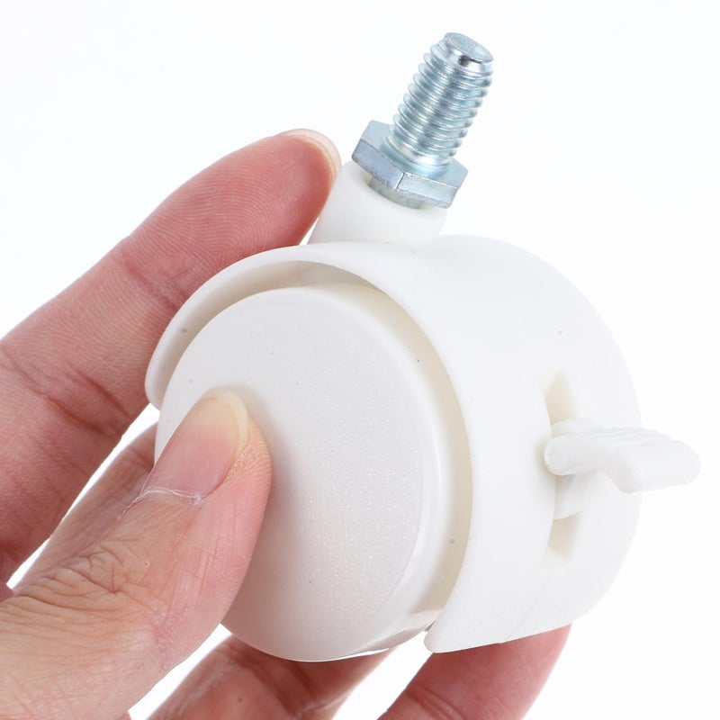 Heavy Duty Locking Caster Wheels with Brakes 4Pcs Set for Office Chairs Carts Furniture - Image 4