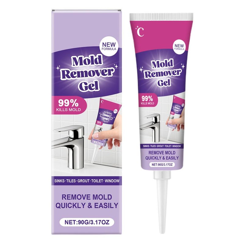 Mold Remover Gel: Powerful cleaning gel that penetrates deep into all surfaces, instantly removing mold stains from washing machines, bathrooms, and wall tiles. - Image 1