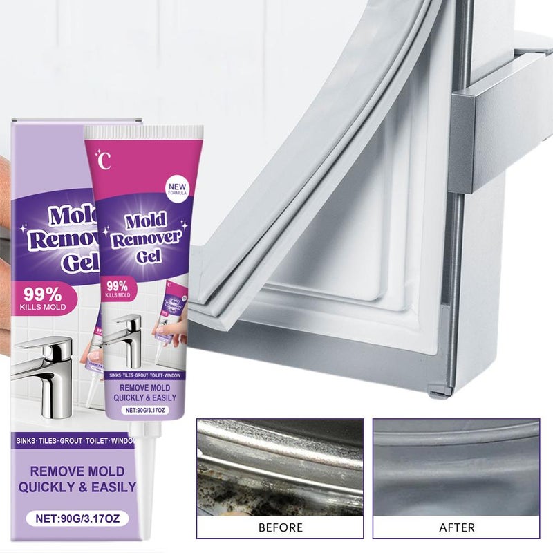 Mold Remover Gel: Powerful cleaning gel that penetrates deep into all surfaces, instantly removing mold stains from washing machines, bathrooms, and wall tiles. - Image 2