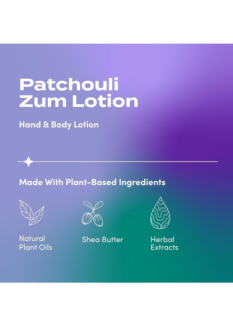 ZUM Zum Indigo Wild Hand & Body Lotion - Natural Hand Lotion for Dry Hands - Body Lotion for Women & Men - Body Moisturizers Include Shea Butter, Jojoba Oil & More - Patchouli Scent - 6 fl oz - Image 3