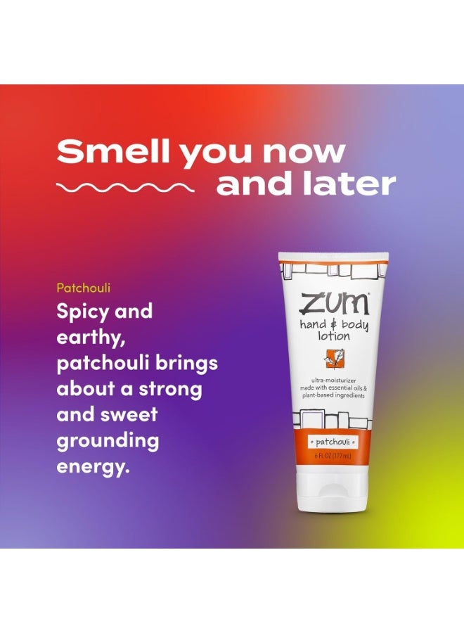 ZUM Zum Indigo Wild Hand & Body Lotion - Natural Hand Lotion for Dry Hands - Body Lotion for Women & Men - Body Moisturizers Include Shea Butter, Jojoba Oil & More - Patchouli Scent - 6 fl oz - Image 4