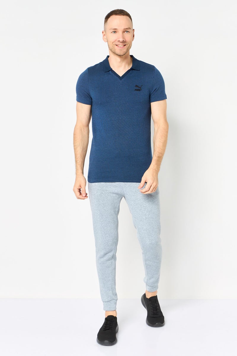 PUMA Men Slim Fit Short Sleeve Embroidered Logo Outdoor Polo Shirt, Navy - Image 2