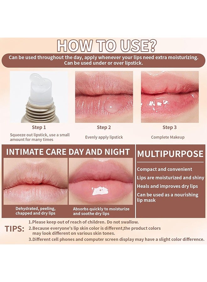 PAGE VINE Lip Butter Balm - Lip Conditioning Lip Mask and Lip Balm for Instant Moisture, Shine and Hydration - Sheer-Tinted, Soothing Lip Care #01 - Image 5