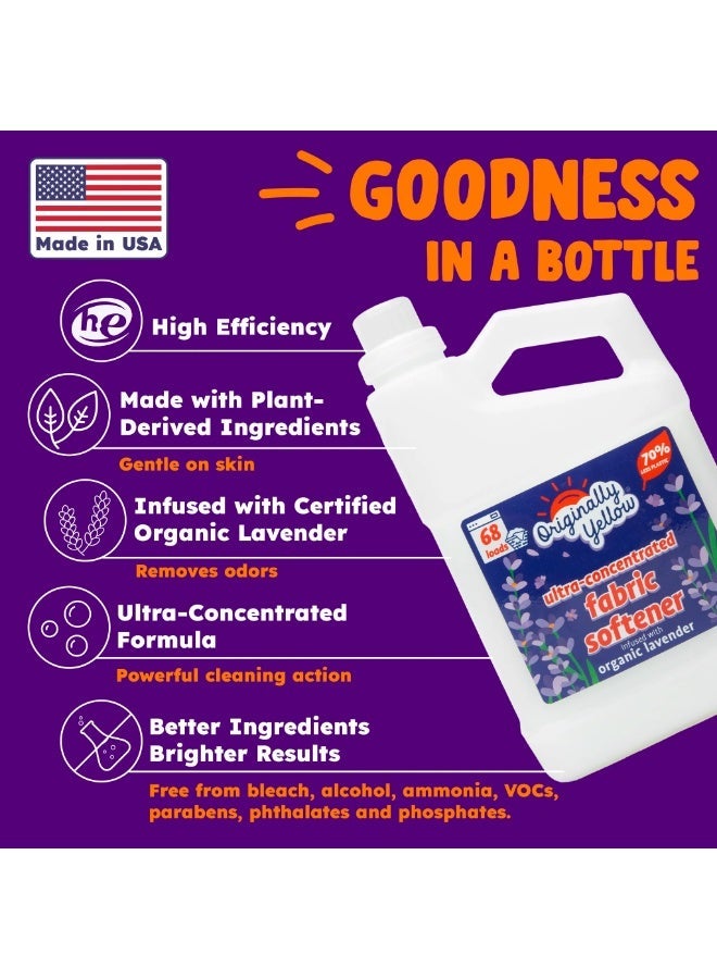 Originally Yellow Ultra-Concentrated Lavender Fabric Softener 1L - Image 2