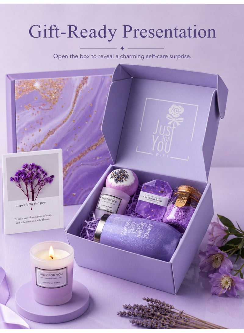 VINNYSEN Birthday Gifts for Women Mom  Sister Friend Unique Pink Self Care Spa Relaxation Baskets Set Valentines Day Presents for Her Girlfriend Grandma Wife Bestie Coworkers - Image 4