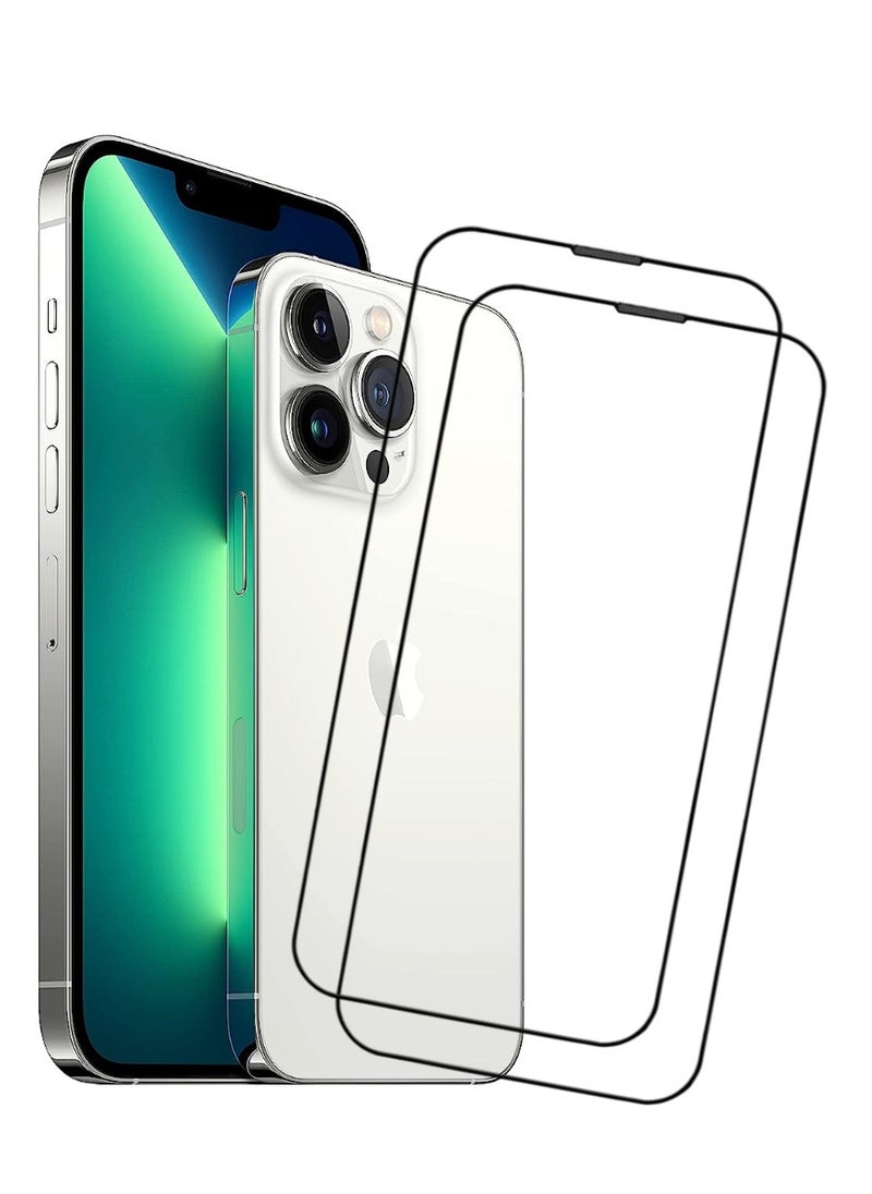 ACLIX 2 Pieces Antistatic ESD Dustproof Premium Quality High Definition Tempered Glass Screen Protector Designed For  iPhone 13 Pro - Image 1