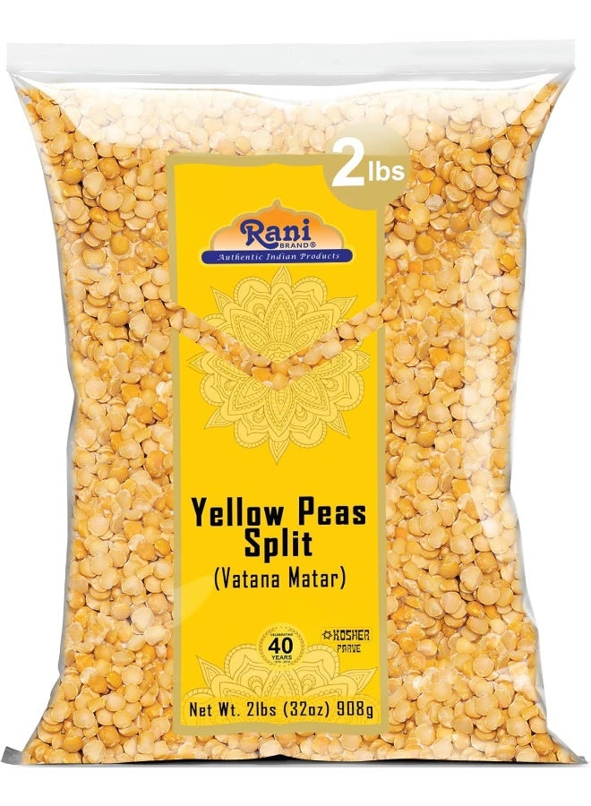 Rani Brand Authentic Indian Products فول راني الأصفر المنقسم (فطنة مطر) - 2 رطل - Image 1